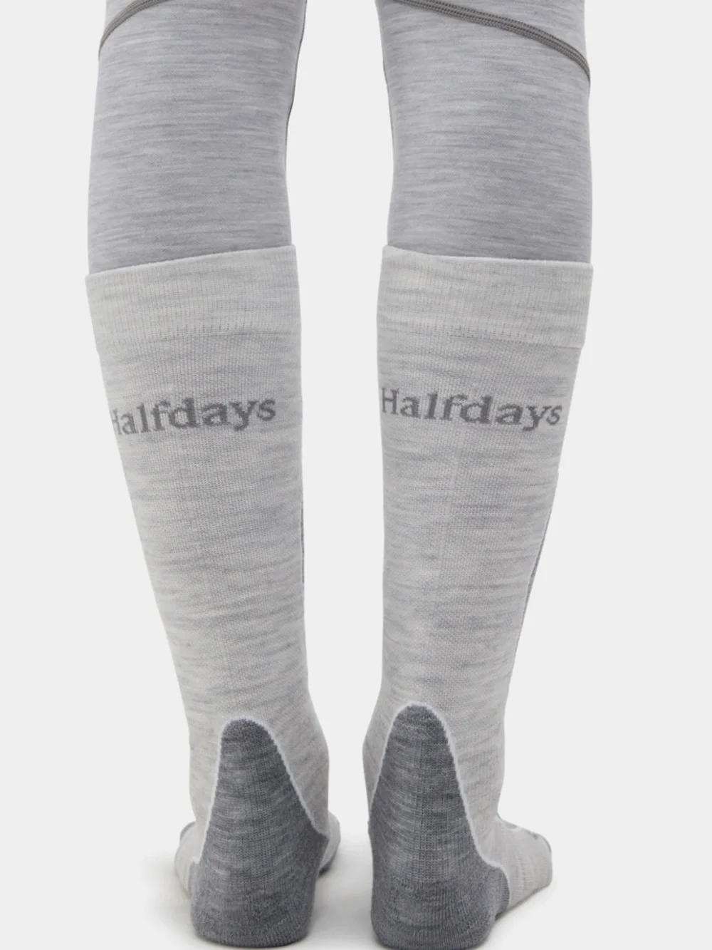 Halfdays Ski Merino Wool Knee-High Ski Performance Socks Gray size 6-8 US